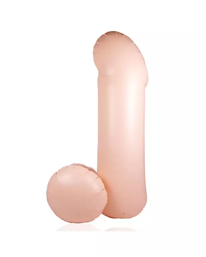 Pénis gonflable géant 140 cm couleur chair S-Line by Shots pour humour et fêtes-5