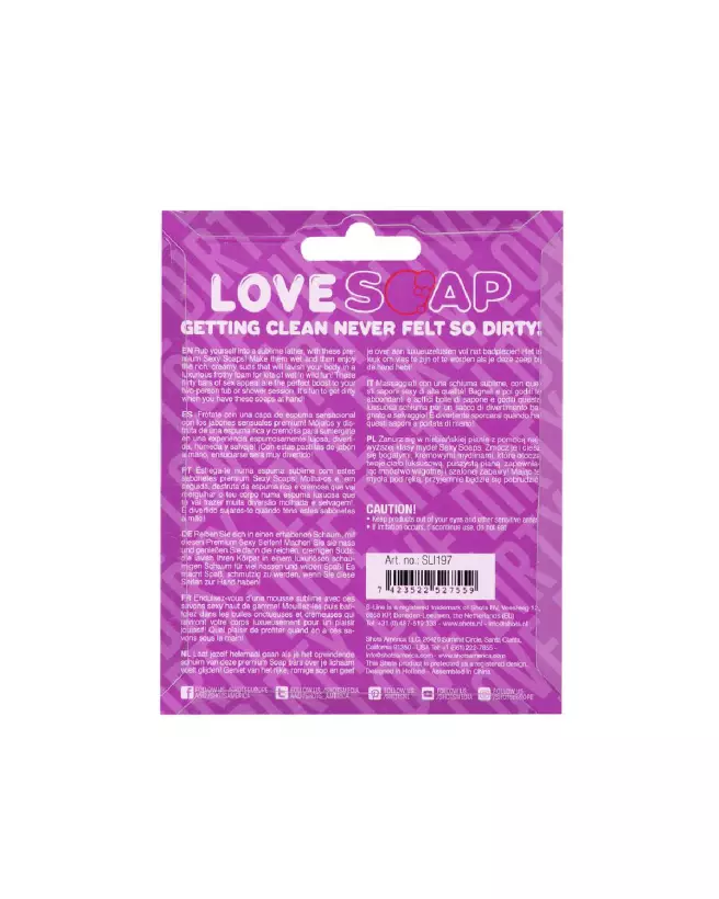 Photo du savon coeur Dirty Love parfum lavande de S-Line by Shots, idéal pour cadeau humoristique-3