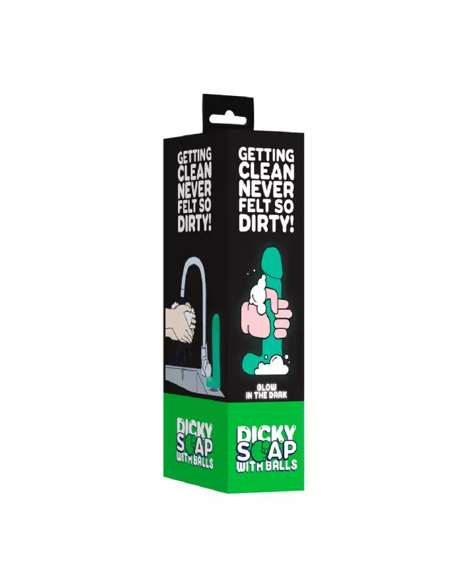 Savon Dicky phosphorescent avec testicules de S-Line by Shots pour cadeau humoristique-2
