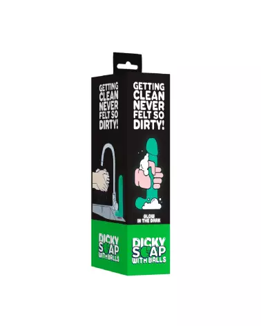 Savon Dicky phosphorescent avec testicules de S-Line by Shots pour cadeau humoristique-2