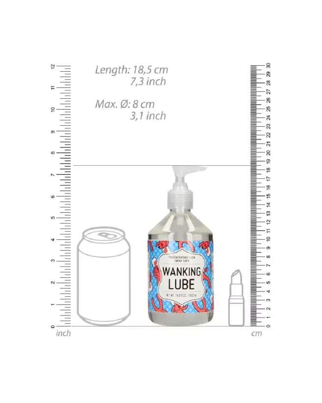Image de WANKING LUBE 500 ml, lubrifiant de masturbation pour homme, S-Line by Shots-4