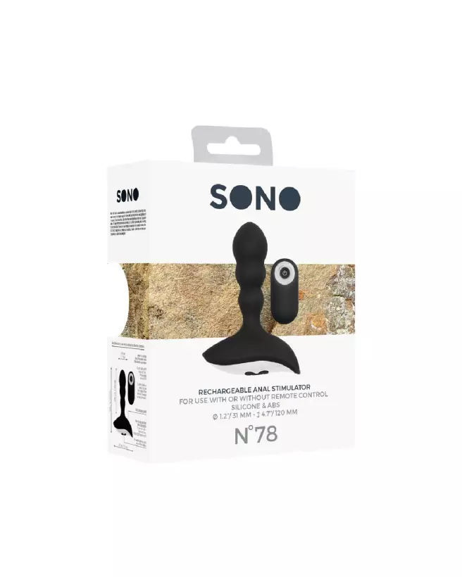 Image du Stimulateur Anal Rechargeable No.78 de Sono by Shots, Plug Anal Haute Performance-2