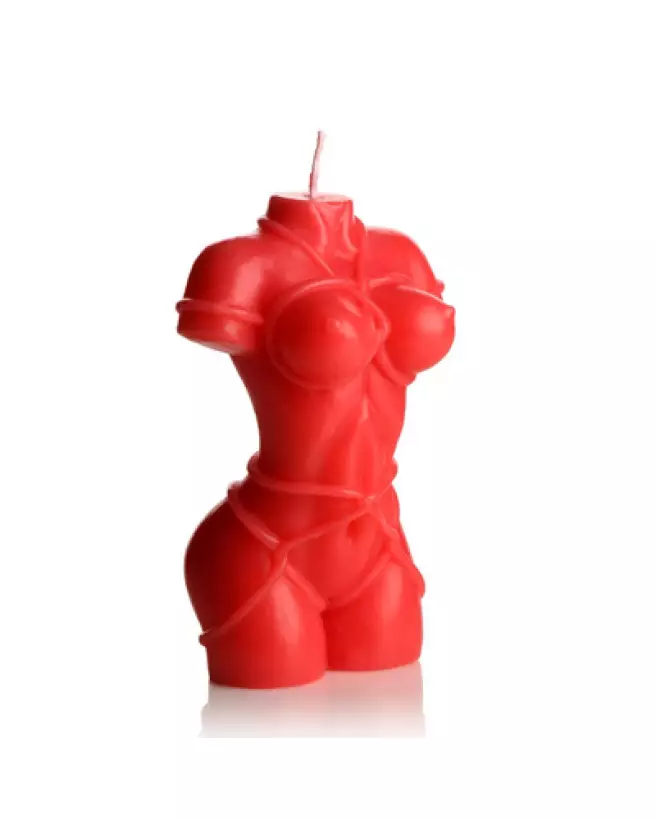 Image de la Bougie Rouge Bound Goddess Drip Candle par XR Brands pour ambiance humoristique-1