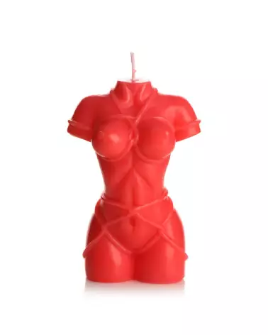 Image de la Bougie Rouge Bound Goddess Drip Candle par XR Brands pour ambiance humoristique-3