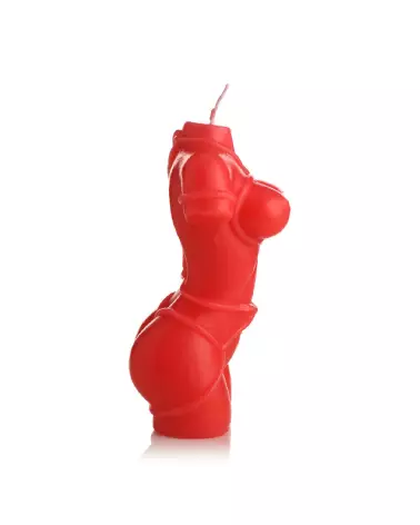 Image de la Bougie Rouge Bound Goddess Drip Candle par XR Brands pour ambiance humoristique-4