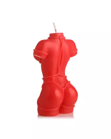 Image de la Bougie Rouge Bound Goddess Drip Candle par XR Brands pour ambiance humoristique-5