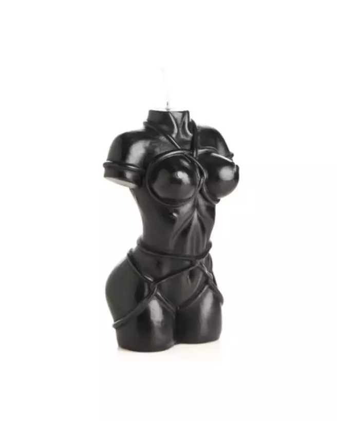 Image de la Bougie Noire Bound Goddess Drip Candle par XR Brands, idéale pour humour et décoration-1