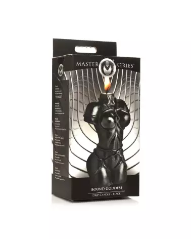 Image de la Bougie Noire Bound Goddess Drip Candle par XR Brands, idéale pour humour et décoration-2