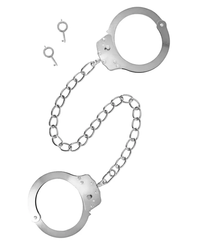 Menottes en métal pour chevilles Fetish Tentation, robustes et sécurisées-1