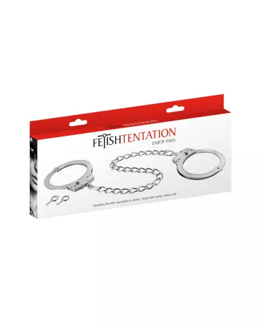Menottes en métal pour chevilles Fetish Tentation, robustes et sécurisées-2