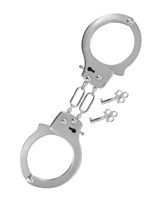 Menottes en métal Fetish Tentation pour débutants - Sécurité et confort optimisés-1