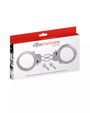 Menottes en métal Fetish Tentation pour débutants - Sécurité et confort optimisés-2