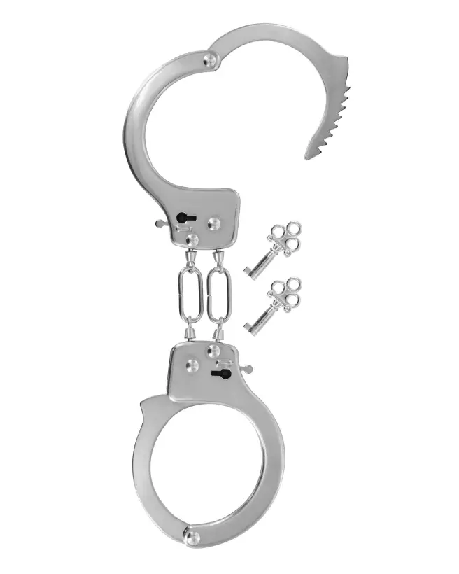 Menottes en métal Fetish Tentation pour débutants - Sécurité et confort optimisés-3
