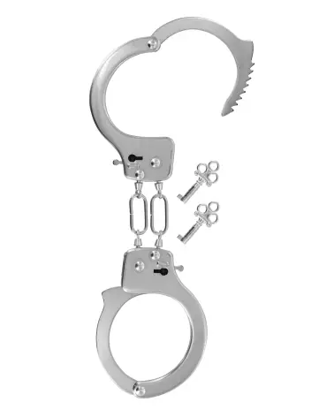 Menottes en métal Fetish Tentation pour débutants - Sécurité et confort optimisés-3