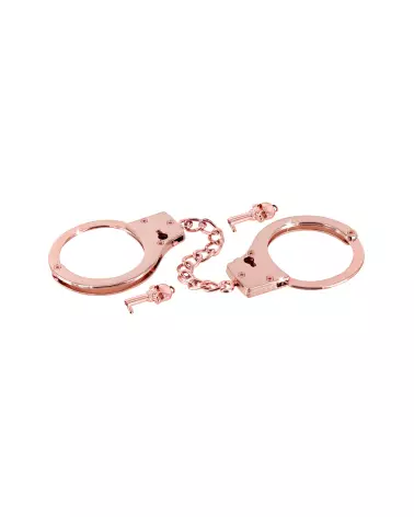 Menottes en métal or rose Fetish Premium pour BDSM-4