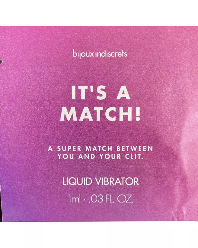 Image du Liquide Vibrator Dosette IT'S A MATCH Clitherapy 1ml par Bijoux Indiscrets-1