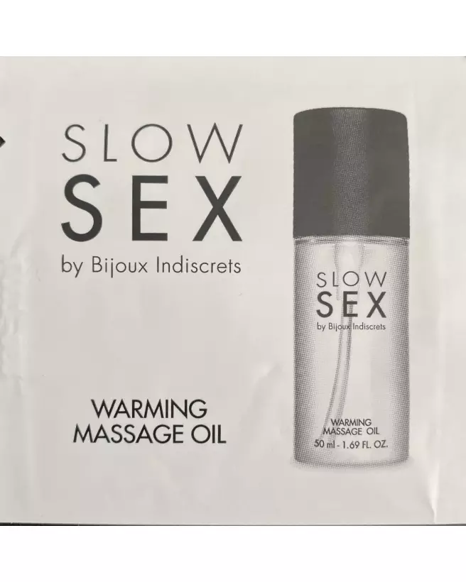 Huile de massage chauffante Slow Sex Bijoux Indiscrets 1ml dosette-1
