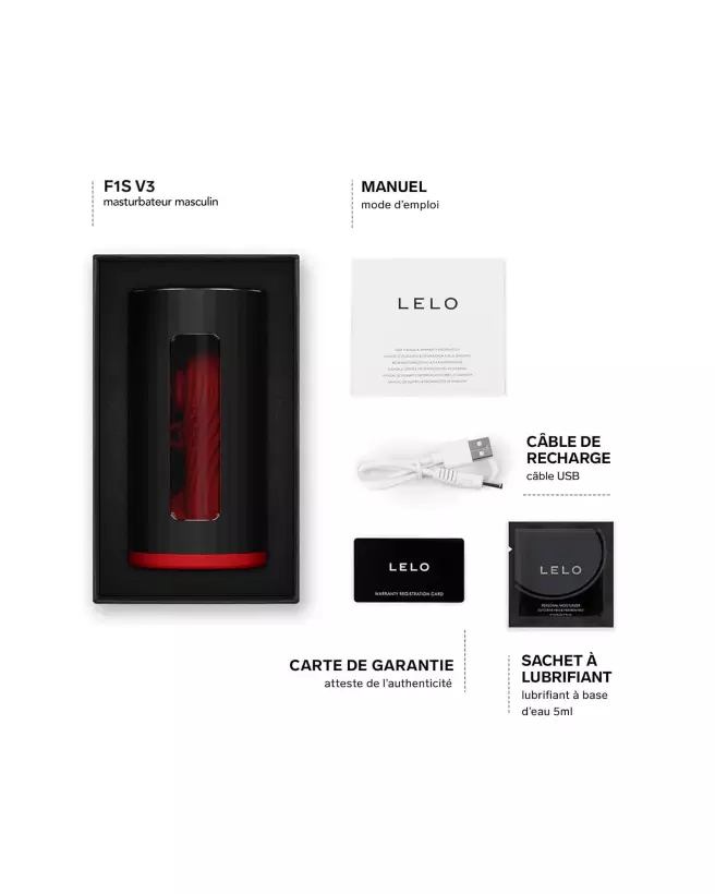 Image du masturbateur LELO F1S V3 XL RED - Performance et design avancé-4