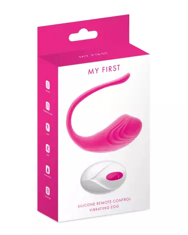 Image de MY FIRST VIBRATING EGG, œuf vibrant télécommandé pour plaisir discret et contrôle à distance-2