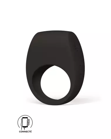 Image de l'anneau vibrant LELO TOR 3 Noir, accessoire érotique de luxe pour couples-1