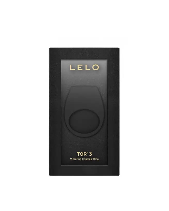 Image de l'anneau vibrant LELO TOR 3 Noir, accessoire érotique de luxe pour couples-2