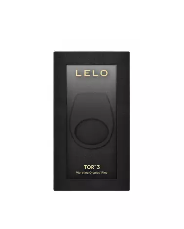 Image de l'anneau vibrant LELO TOR 3 Noir, accessoire érotique de luxe pour couples-2