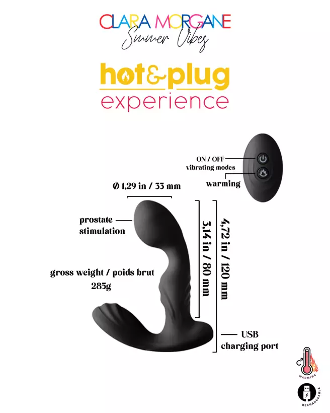 Hot & Plug Experience Stimulateur de Prostate Clara Morgane - image 7