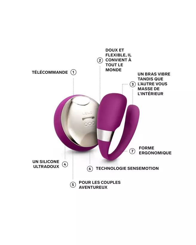 LELO TIANI 3 Deep Rose sextoy de luxe pour couple-3