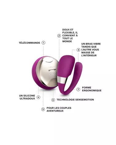LELO TIANI 3 Deep Rose sextoy de luxe pour couple-3