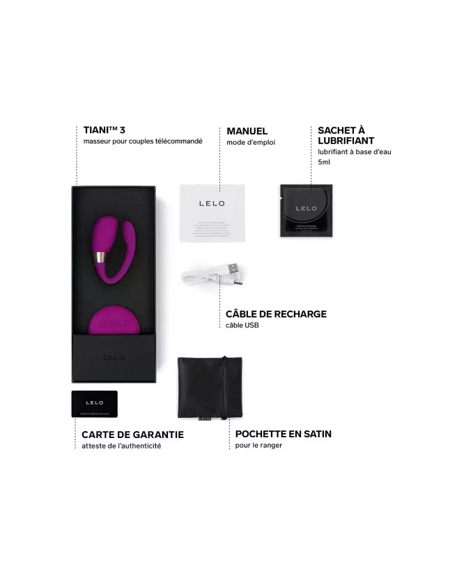 LELO TIANI 3 Deep Rose sextoy de luxe pour couple-4