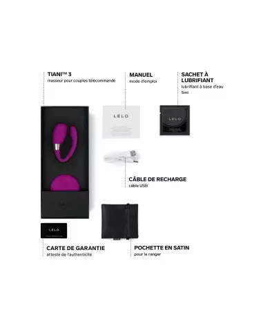 LELO TIANI 3 Deep Rose sextoy de luxe pour couple-4