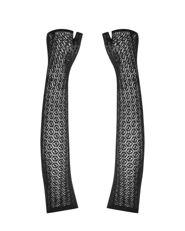 Gants noirs élégants A772 Obsessive pour tenue de soirée-7