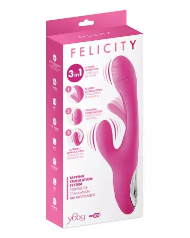 Vibromasseur Rabbit Felicity YOBA pour stimulation du point G-2