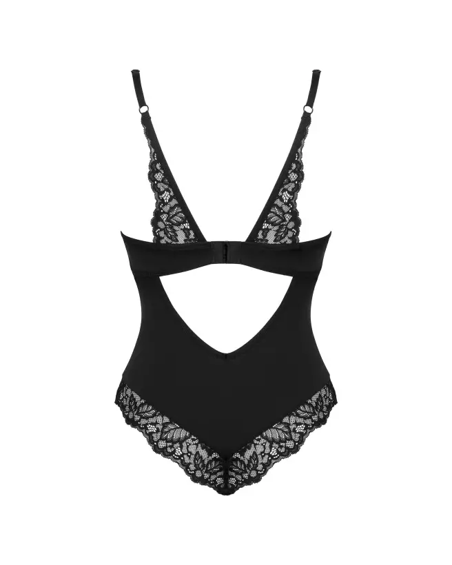 Body noir Bellastia de Obsessive, lingerie élégante et sensuelle-8