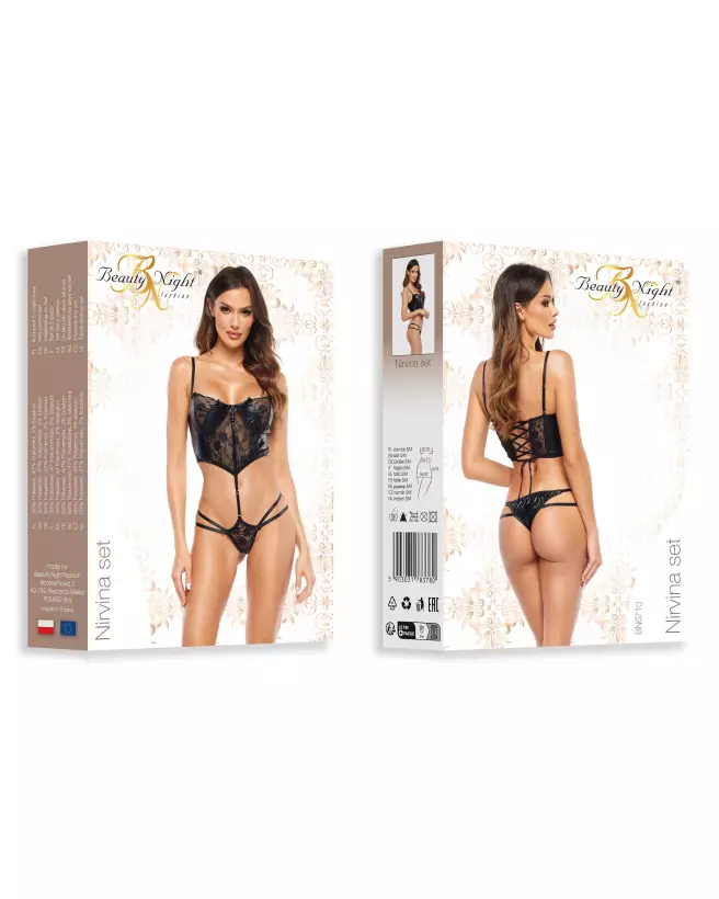 Ensemble de lingerie Nirvina Noir par Beauty Night - Élégance et confort-4