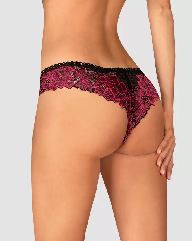 Rosenty String Noir Obsessive, lingerie élégante et confortable-8