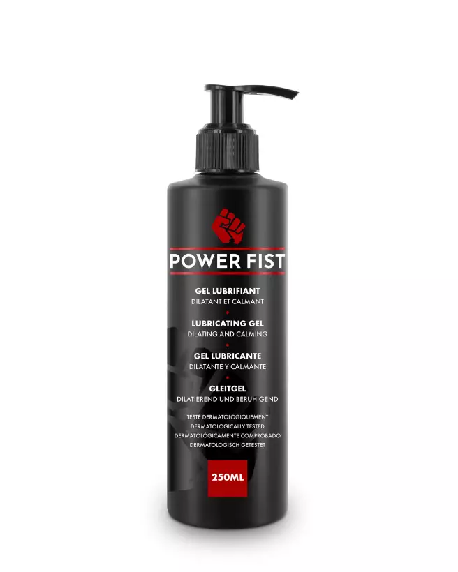Lubrifiant à base d'eau Power Fist 250ml pour confort optimal et performance-1