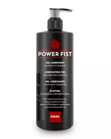 Image du lubrifiant Power Fist 500ml à base d'eau, conçu pour une lubrification durable et confortable-2
