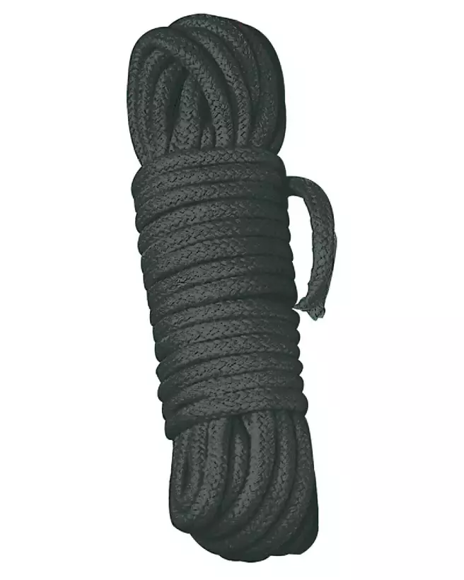 Image de corde Shibari Bondage 3m noir pour pratiques de bondage sécurisées et esthétiques-2