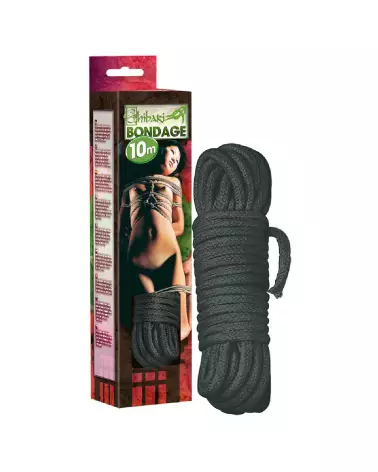 Corde Shibari Bondage noire 10 mètres pour pratique sécurisée-3