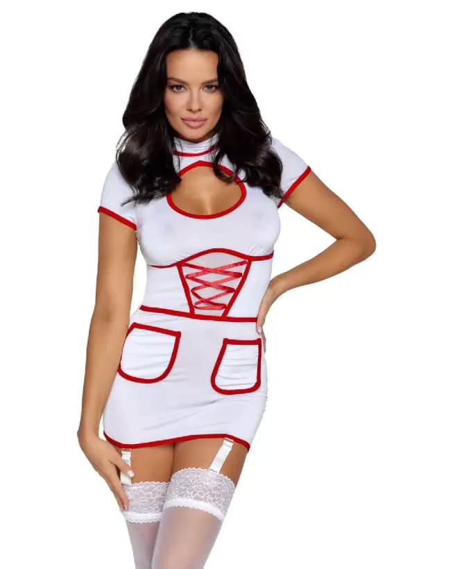 Costume sexy infirmière Nurse L de Cottelli COSTUMES-4