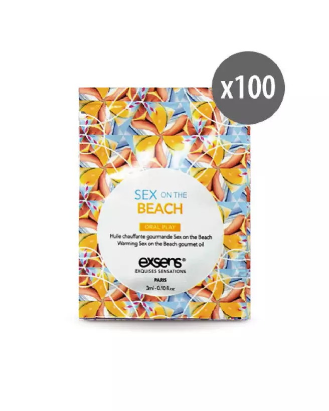 Huile de massage Exsens Sex on the Beach en dosettes 3ml pour plaisir sensuel-1