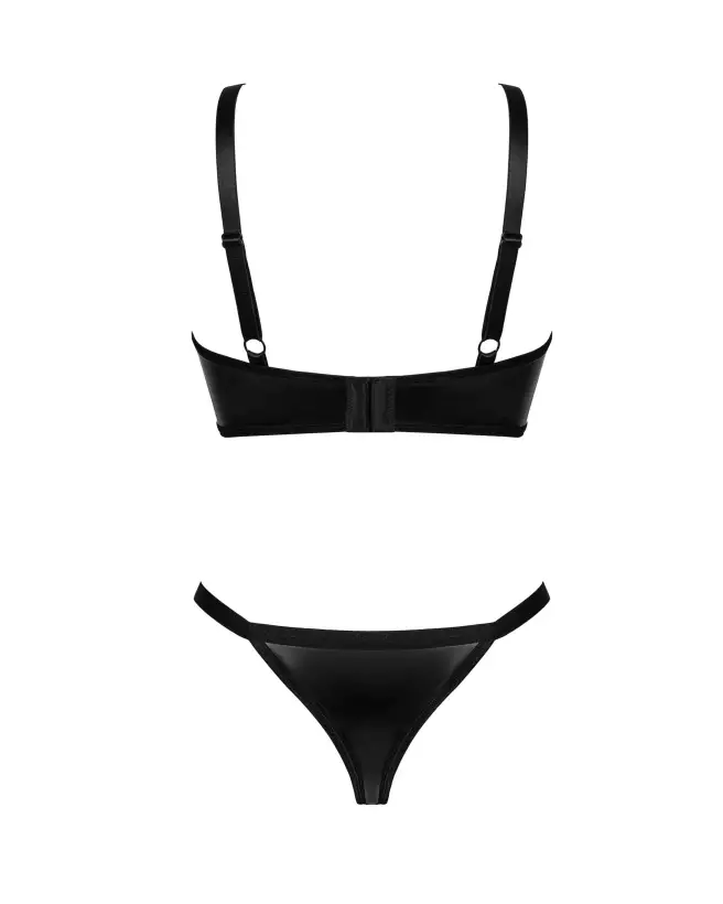 Obsessive ensemble lingerie noire deux pièces élégant-8