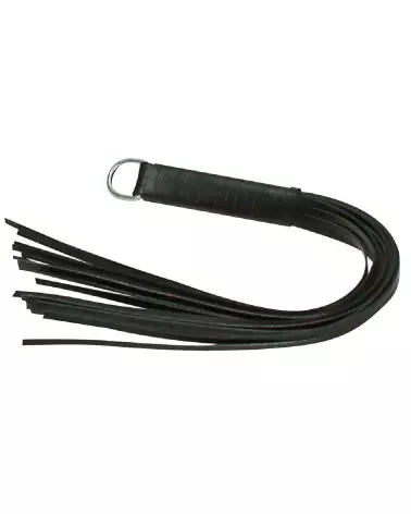Fouet en cuir ZADO 45cm pour BDSM-1