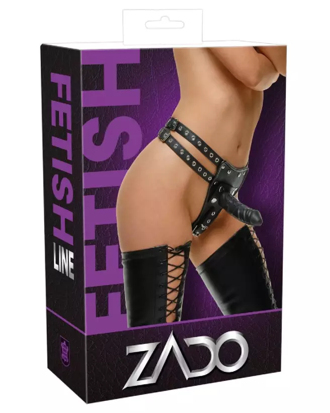Image du Kit Leather String avec 3 Dildos S/M de ZADO - Godes Ceintures en Cuir-1