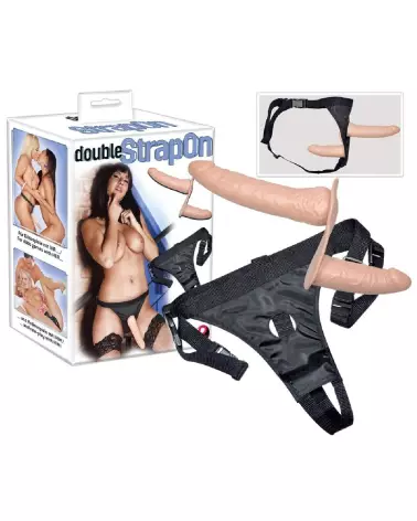 Double Dong Strap-On de You2Toys pour couples, stimulation réciproque et expérience intime étendue-6