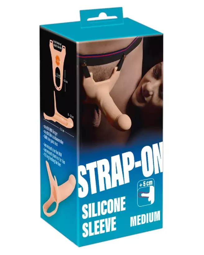 Image du Strap-On Silicone +5cm Medium de You2Toys, gode ceinture pour hommes-1