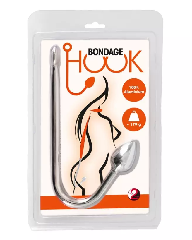 Crochet de bondage You2Toys en acier pour jeux BDSM sécurisés et confortables-1