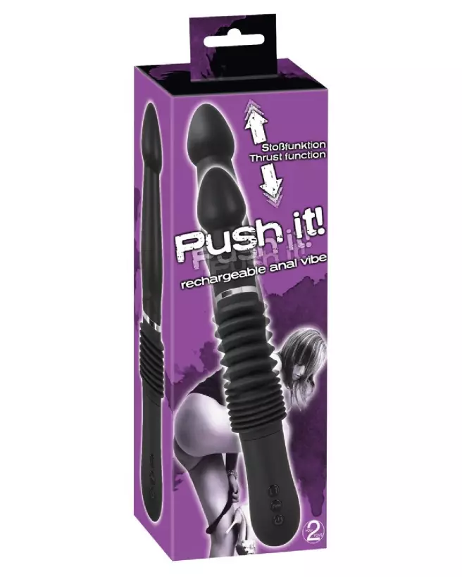 Image du Push It Rechargeable Anal Vibe par You2Toys, sextoy va-et-vient pour stimulation anale-1