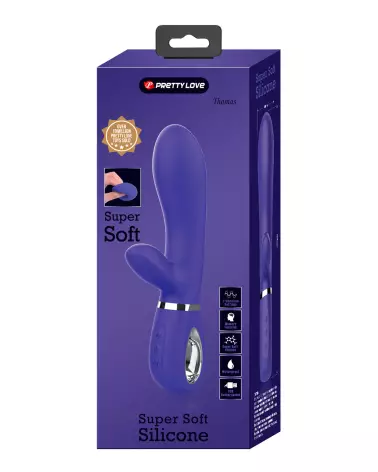 Image du vibromasseur PRETTY LOVE THOMAS BLEU, sextoy Rabbit de haute qualité-2